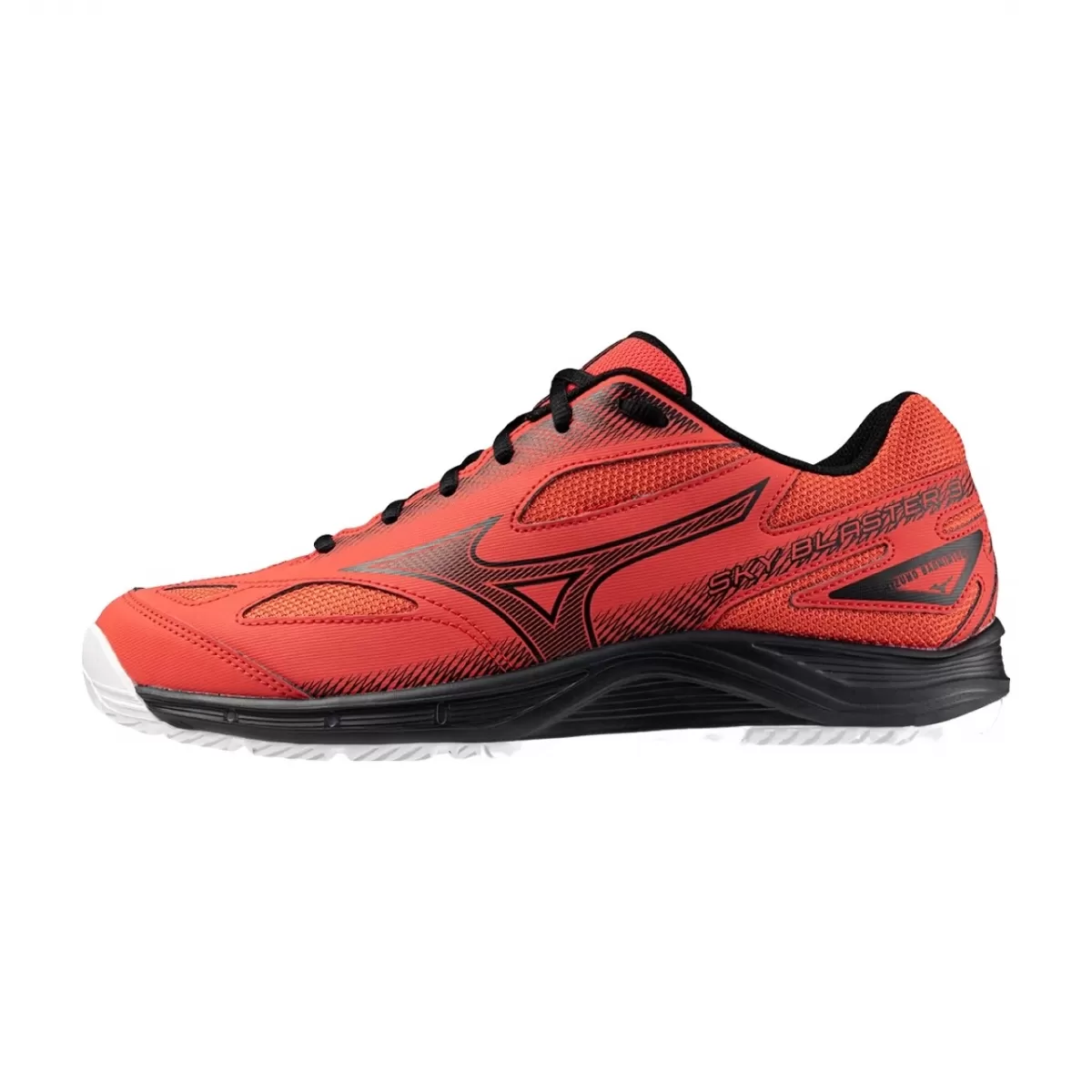 Giày Cầu Lông Mizuno Sky Blaster 3 - Đỏ Đen Trắng Chính Hãng (71GA234511)