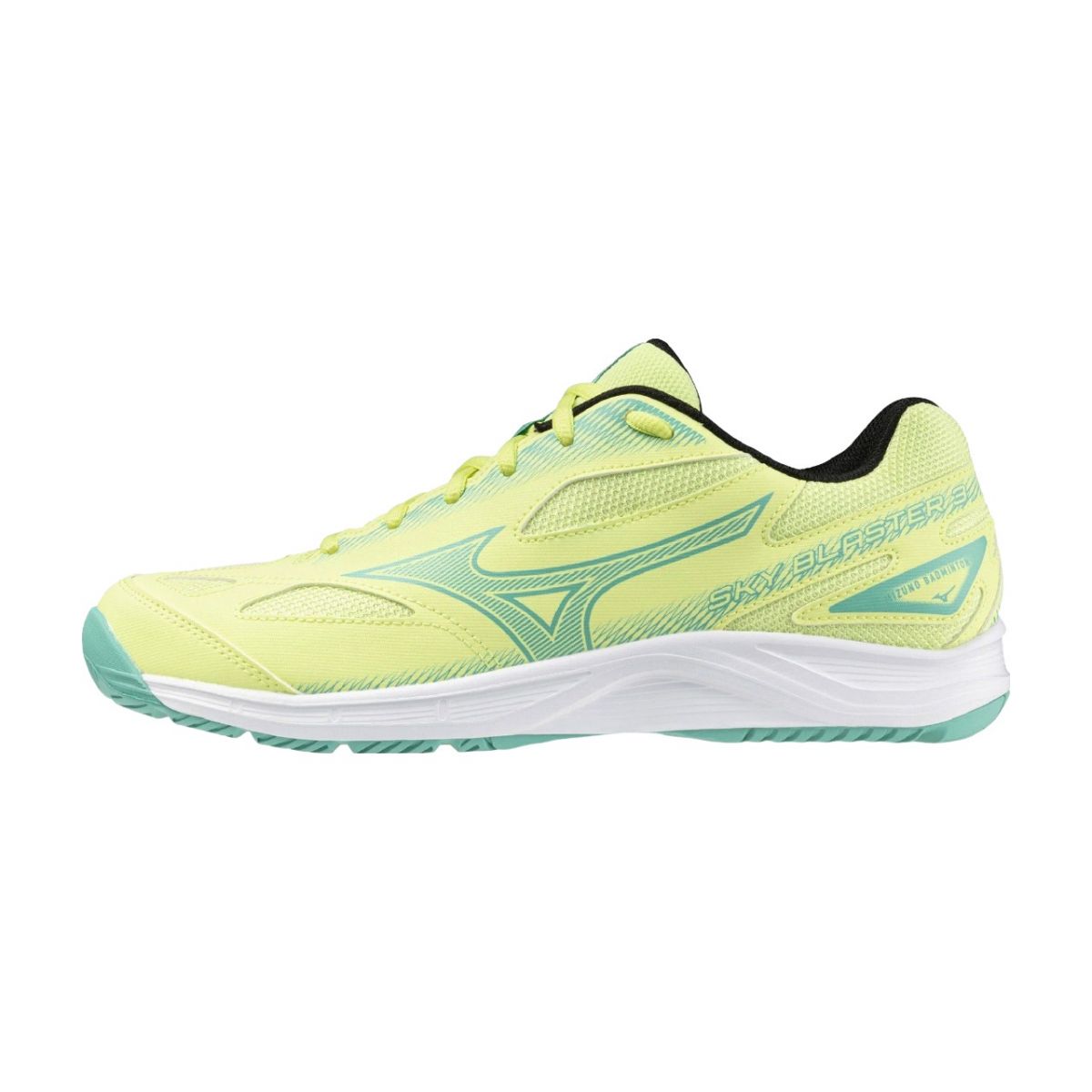 Giày Cầu Lông Mizuno Sky Blaster 3 - Vàng Xanh Trắng Chính Hãng (71GA234531)