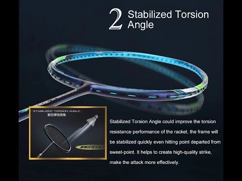 STABILIZED TORSSION ANGLE - Vợt cầu lông Lining Windstorm 74