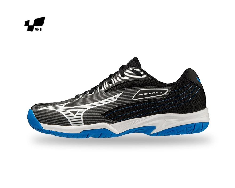 Giày cầu lông Mizuno Gate Sky Plus 3 - Đen trắng xanh