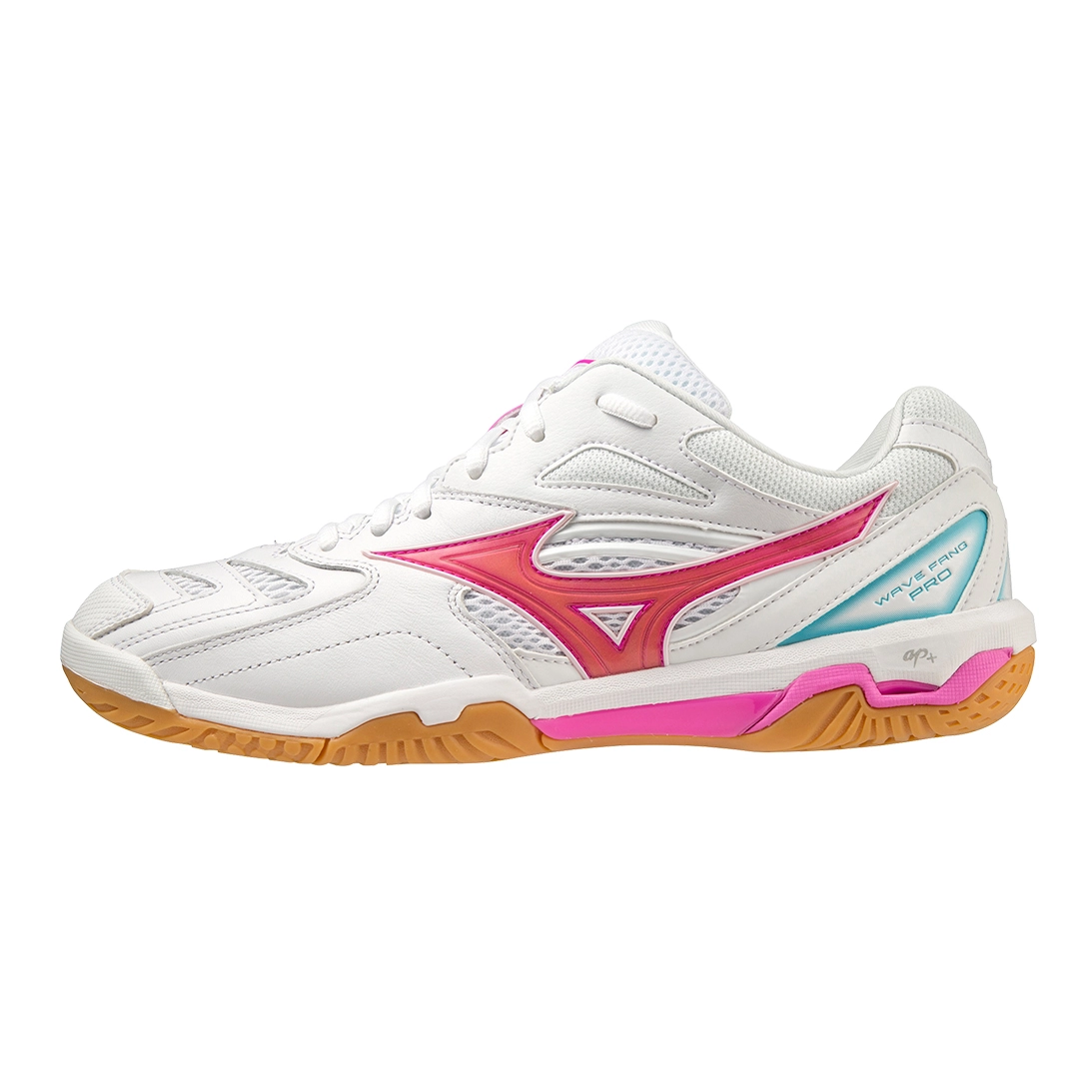 Giày cầu lông Mizuno Wave Fang Pro - Trắng hồng xanh