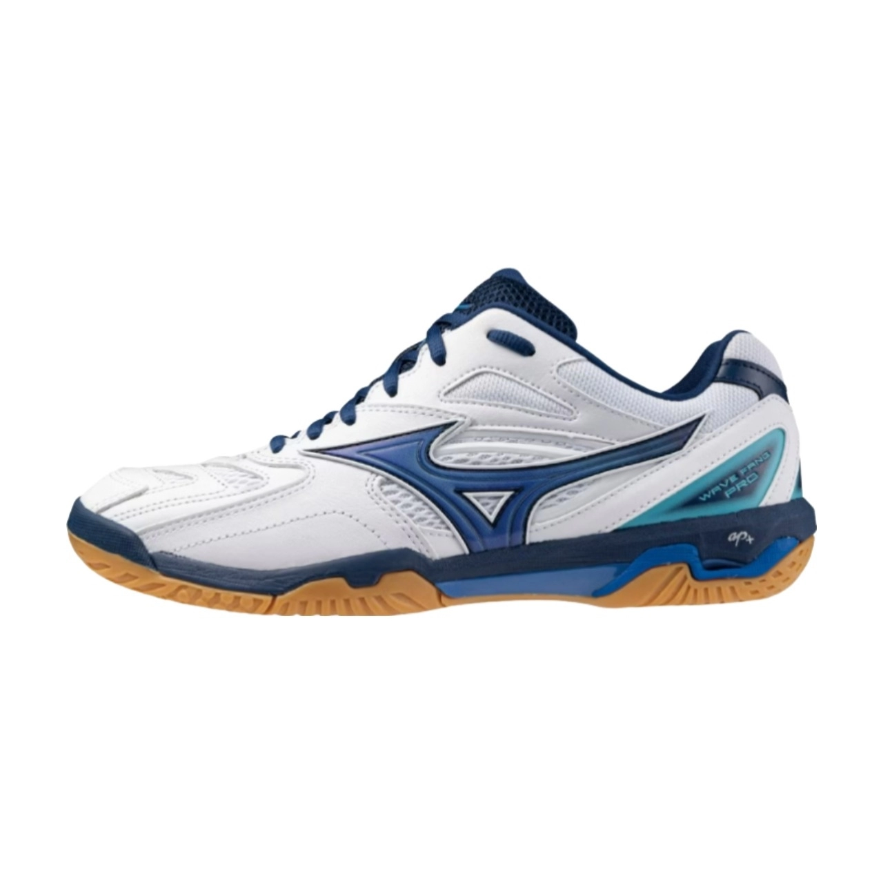 Giày cầu lông Mizuno Wave Fang Pro - Trắng xanh