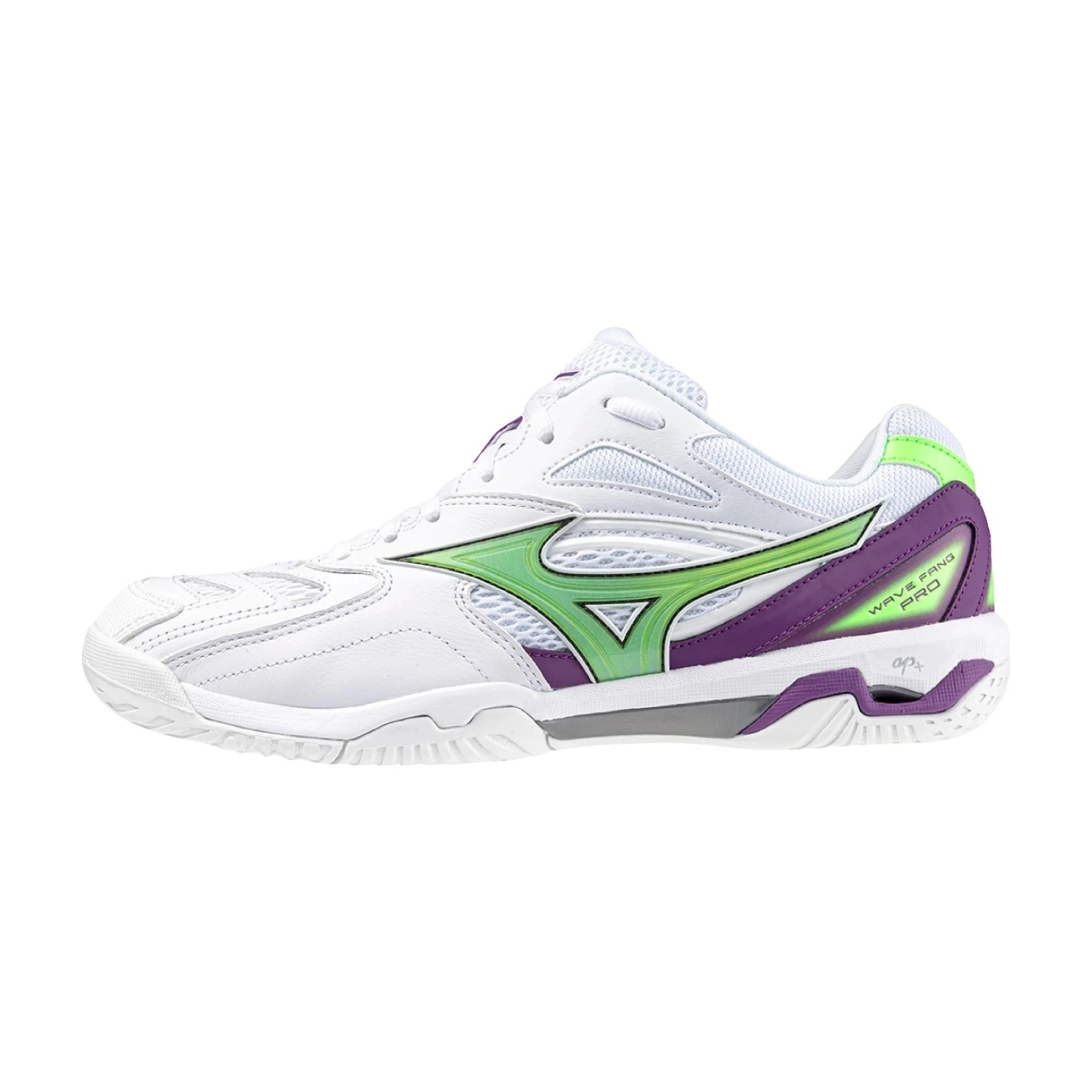 Giày cầu lông Mizuno Wave Fang Pro - Trắng xanh tím